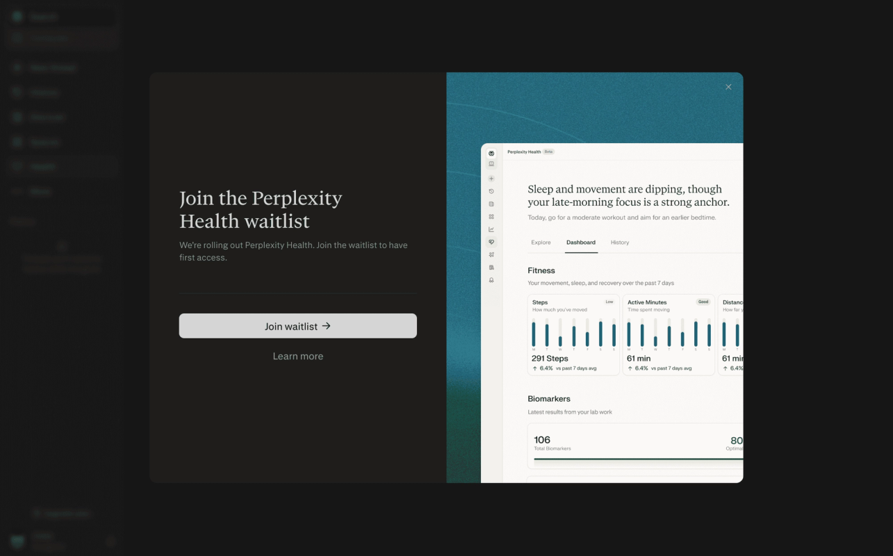 Perplexity screenshot 4