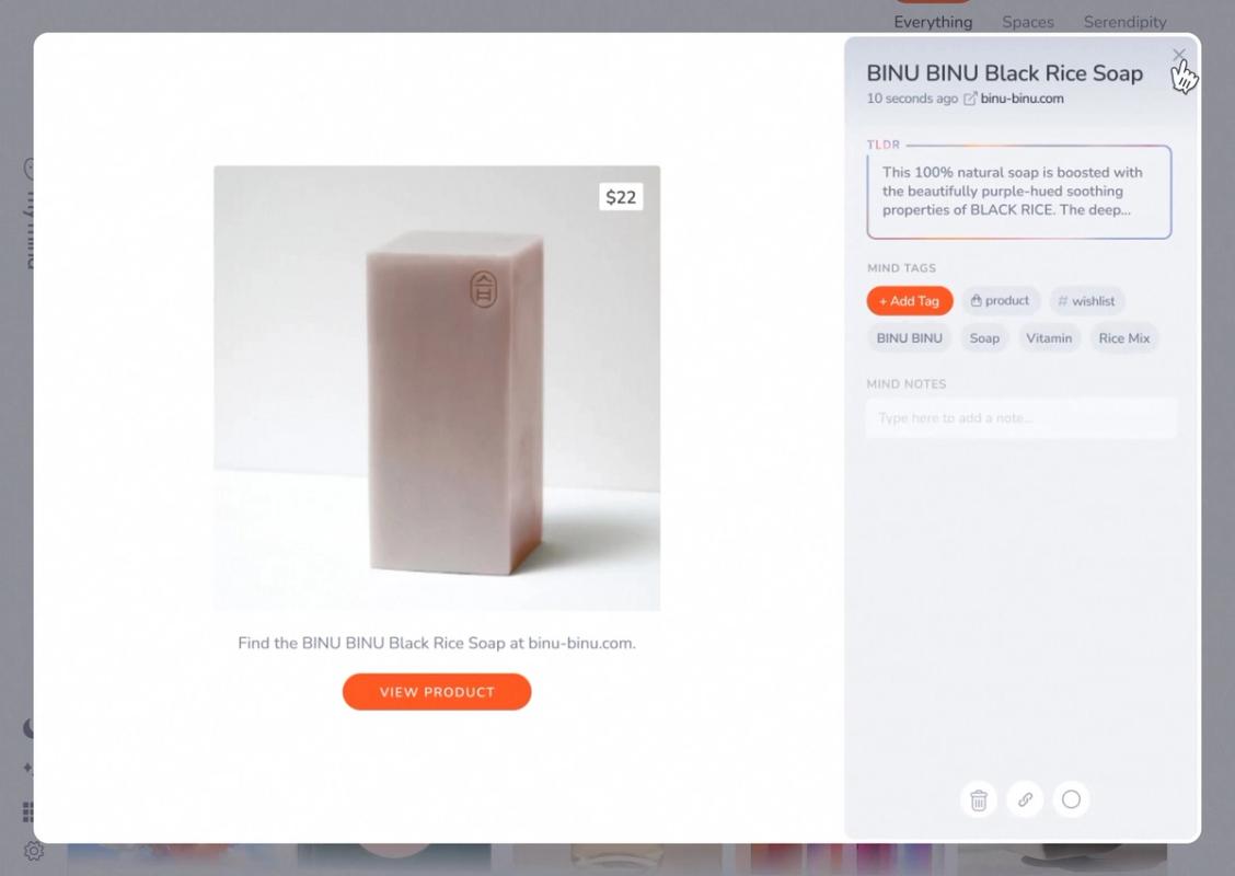 mymind screenshot 2