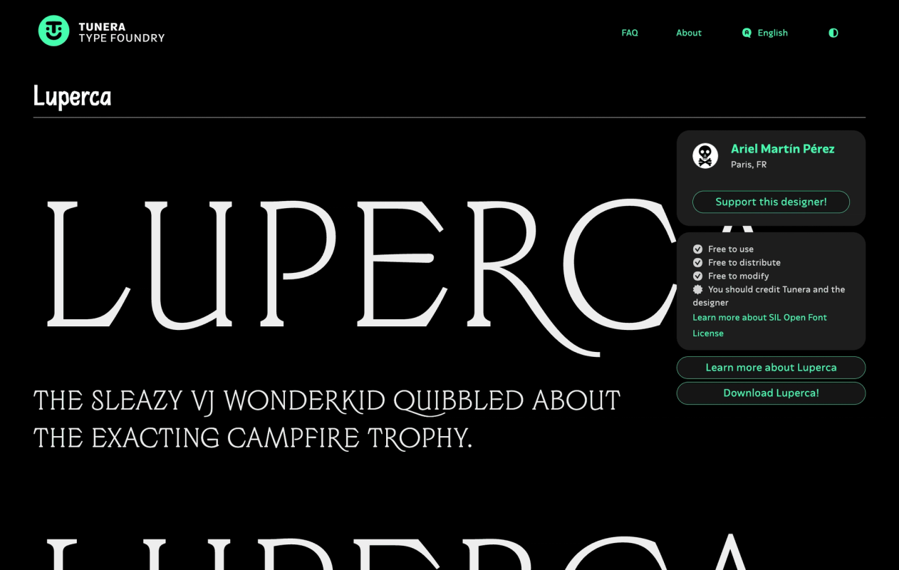 Tunera Type Foundry screenshot 1