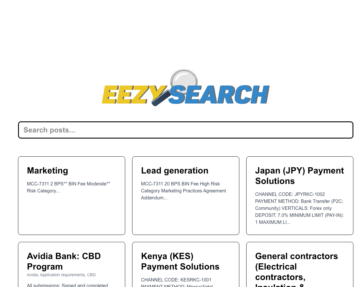 Eezysearch