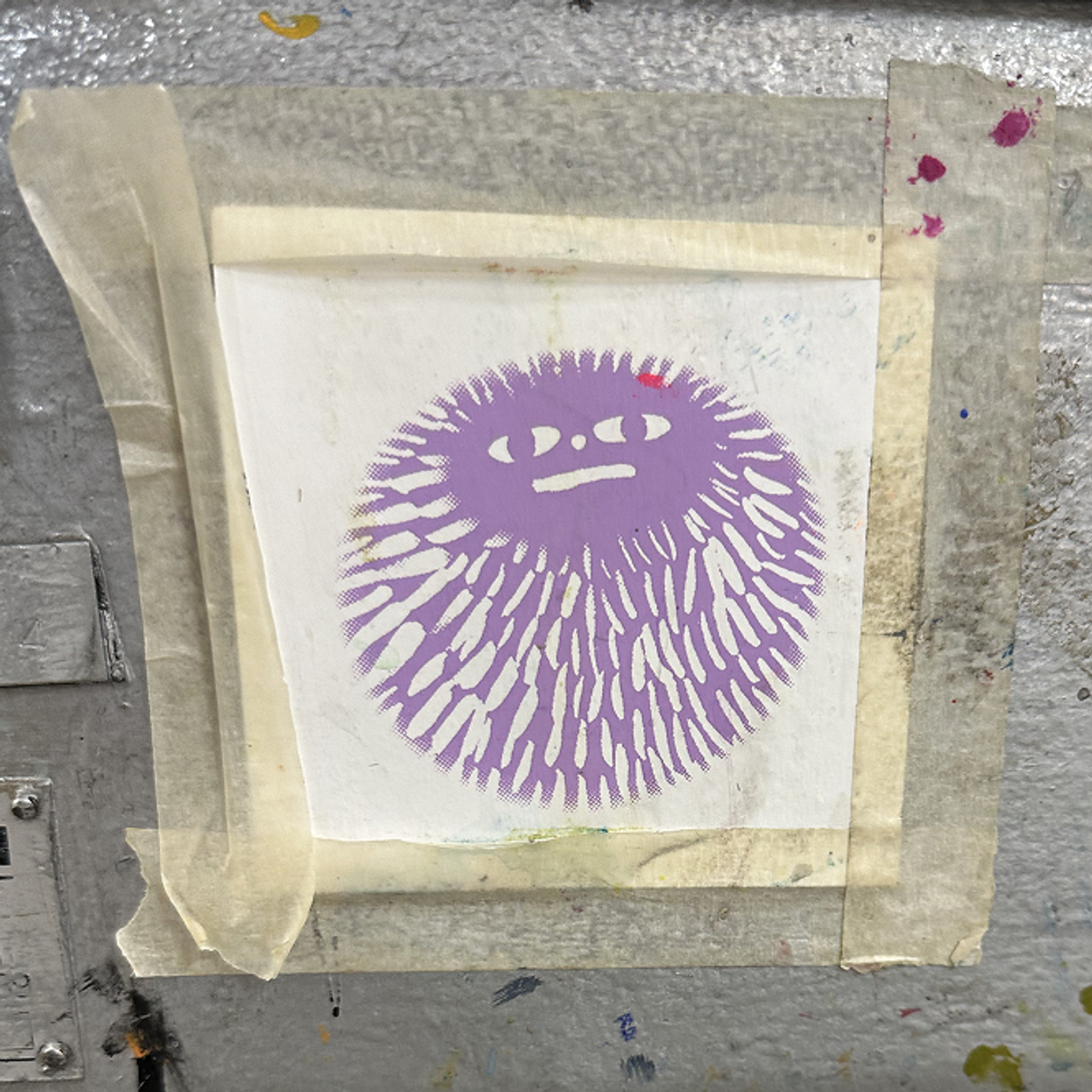 A cheeky chap we found in the screen printing studio