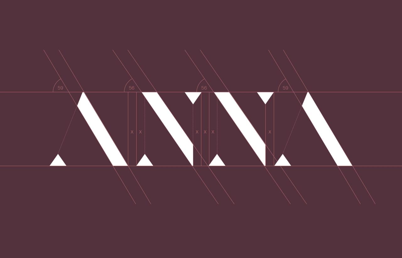 Anna - logo construction technical drawing