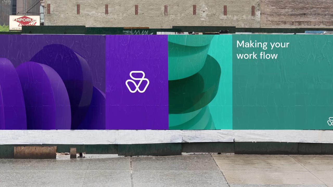 Judi - Colourful Advertising Hoarding Using Brand Graphics and Logos