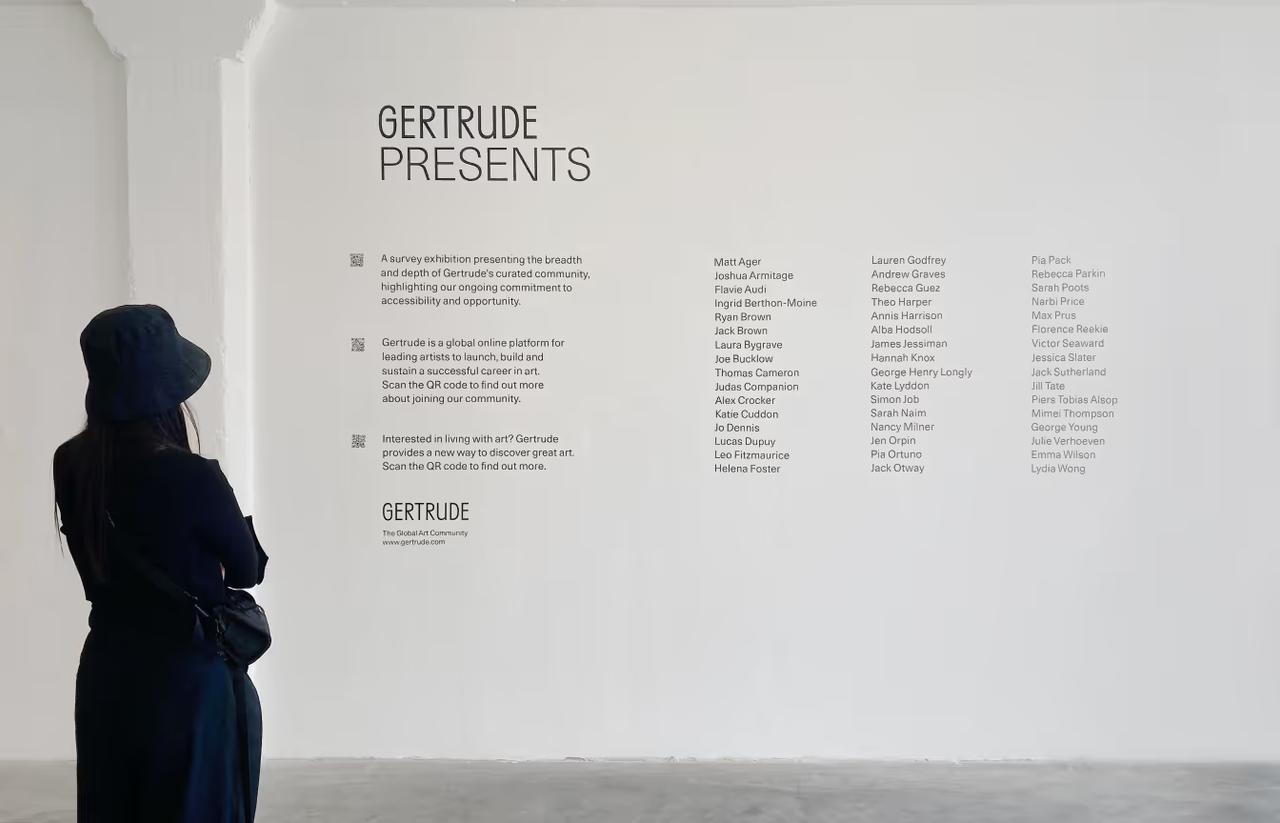 Gertrude Presents - Exhibition Interior Wall Graphics