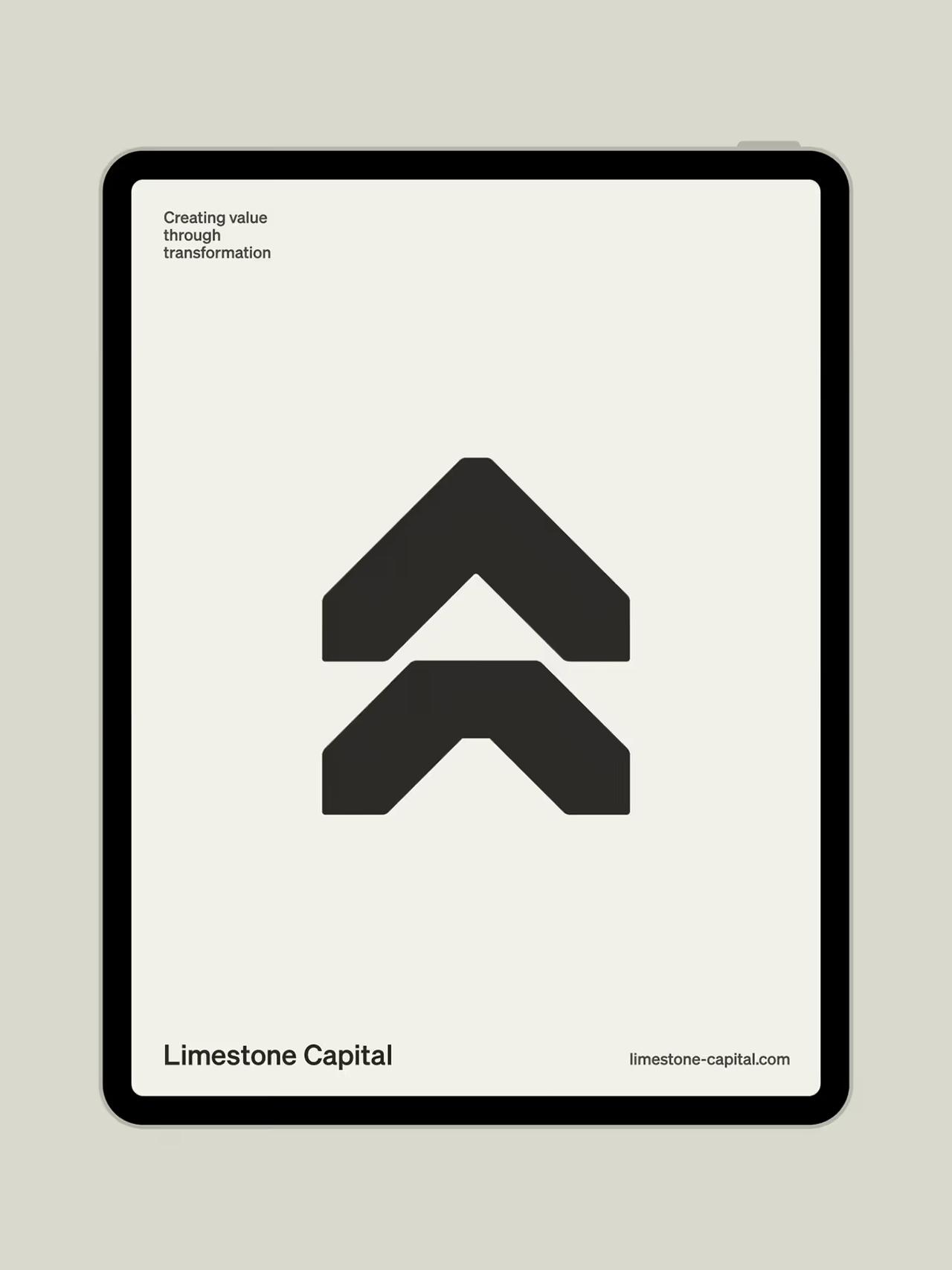 Limestone Capital identity applied across print collateral