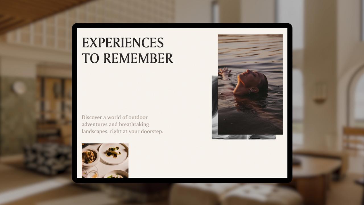 Aethos - Website displayed on tablet