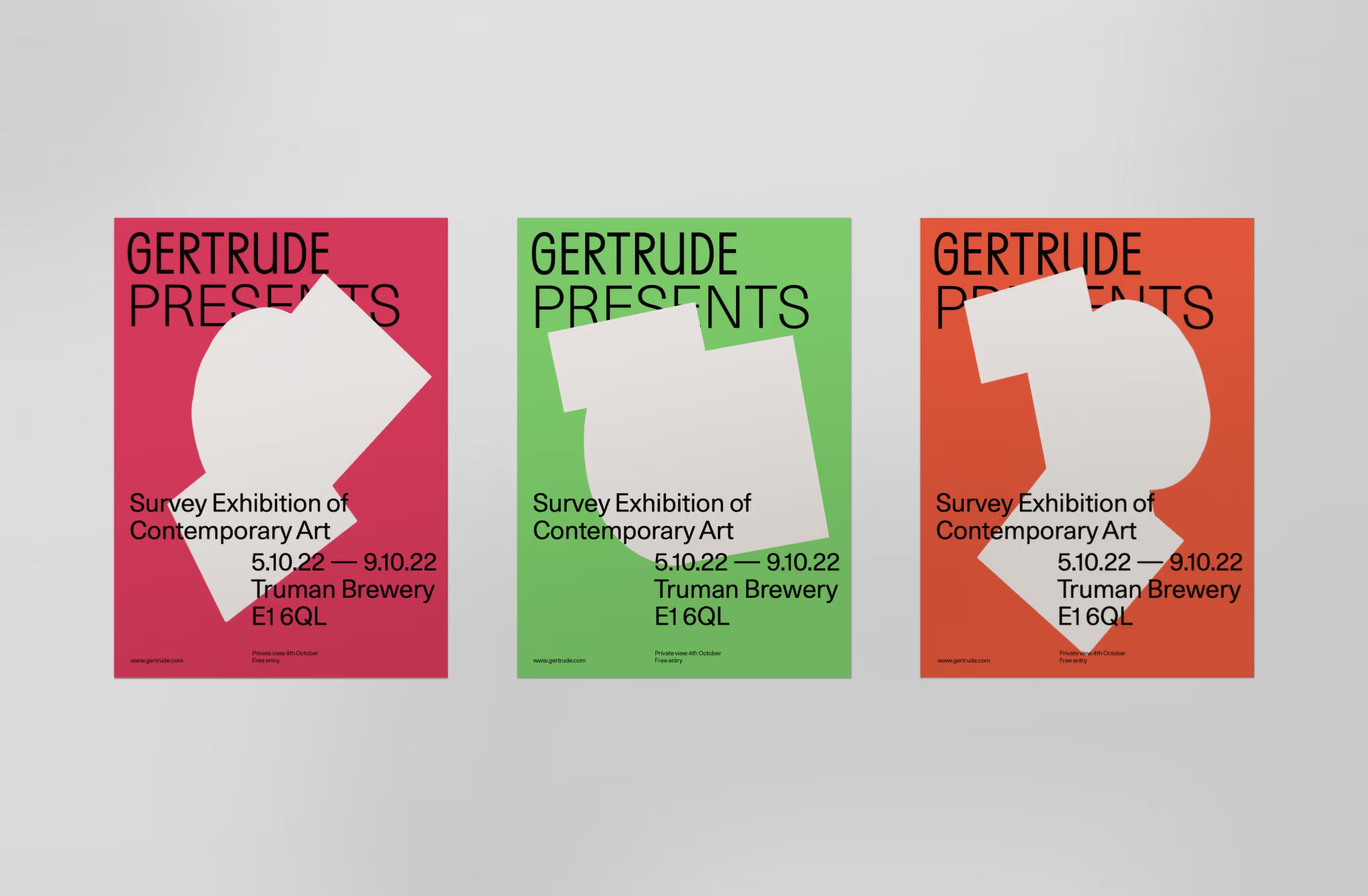 Gertrude Presents - Promotional Posters for the Event