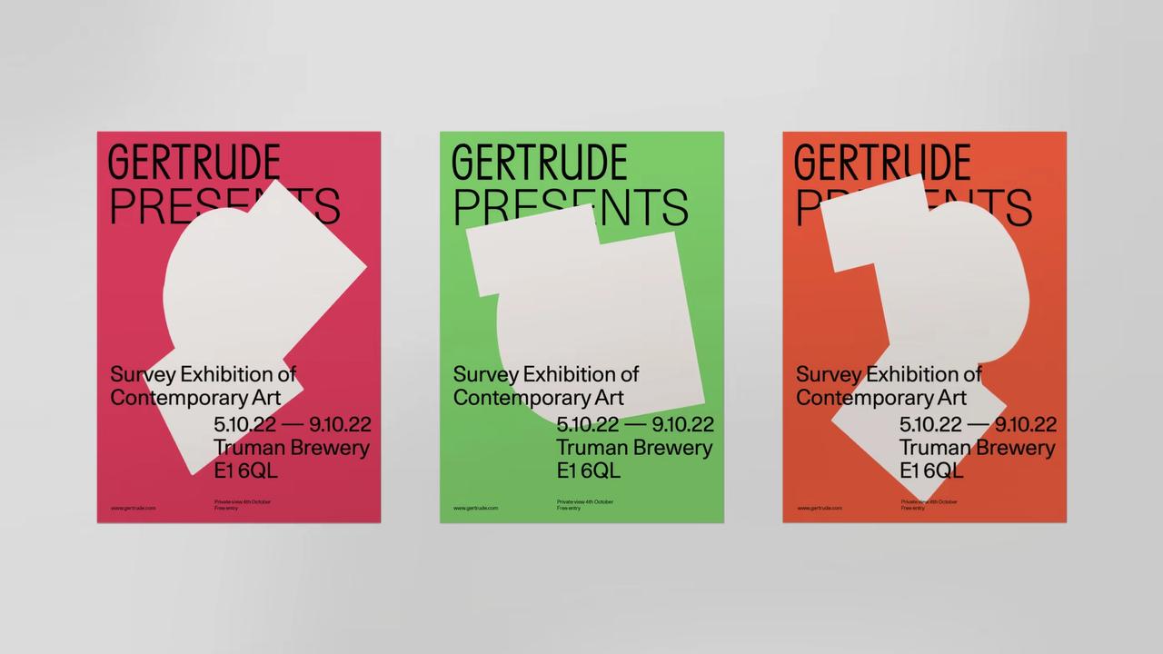 Gertrude Presents - Promotional Posters for the Event