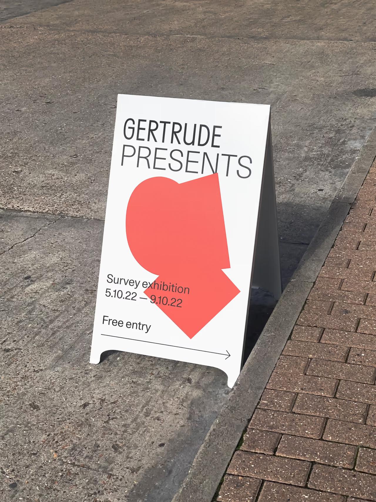 Gertrude Presents - Wayfinding Signage