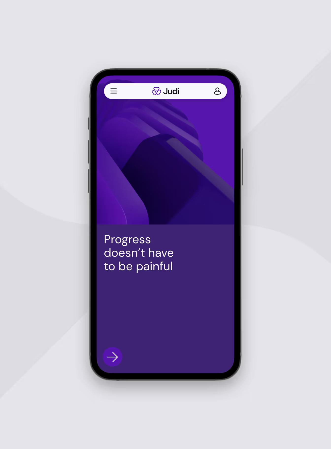 Judi - Mobile Website Homepage