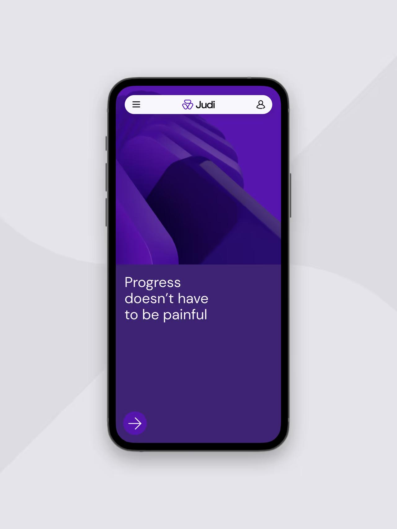 Judi - Mobile Website Homepage