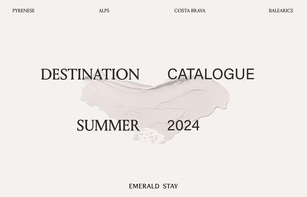 Emerald Stay identity applied across print collateral