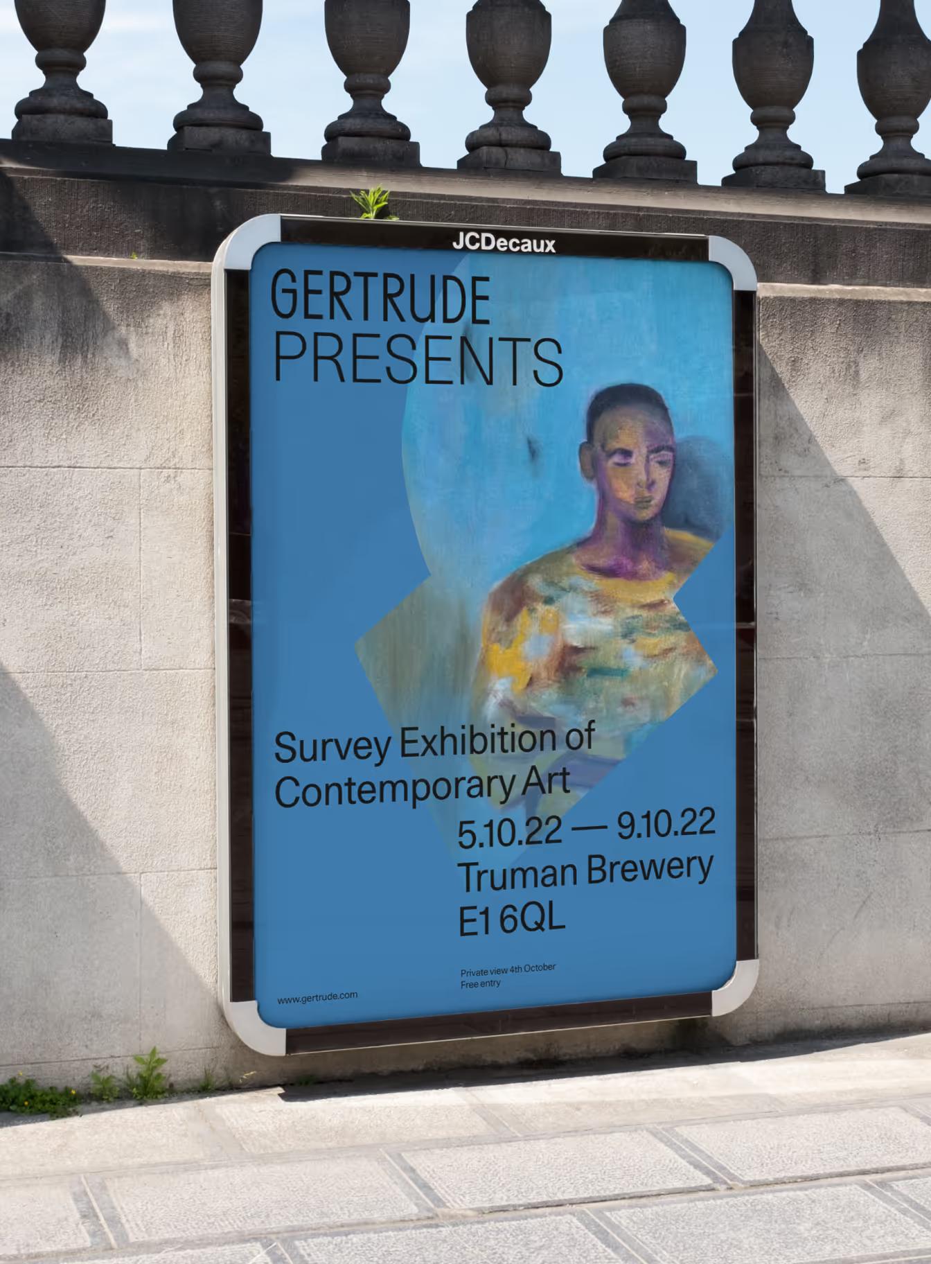 Gertrude Presents - 6 Sheet Billboard Advertising