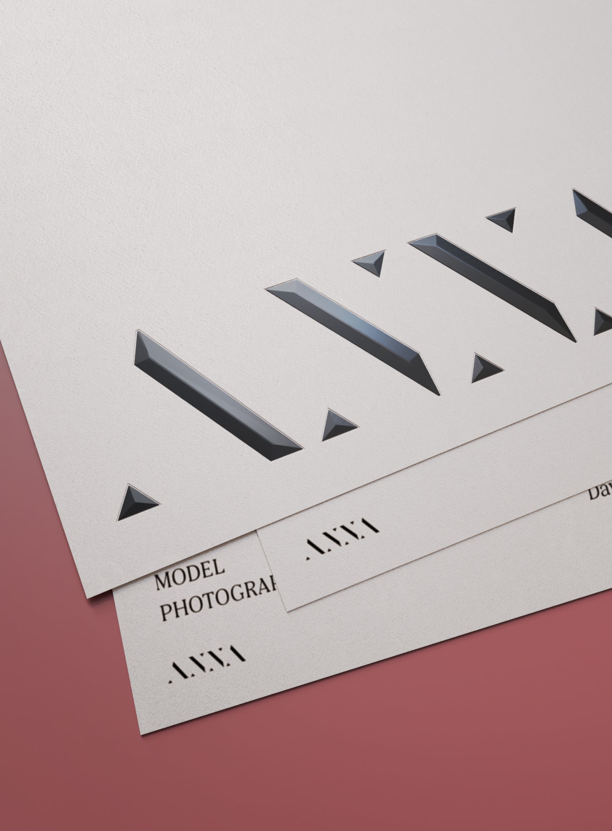 Anna - Closeup image of printed brand materials