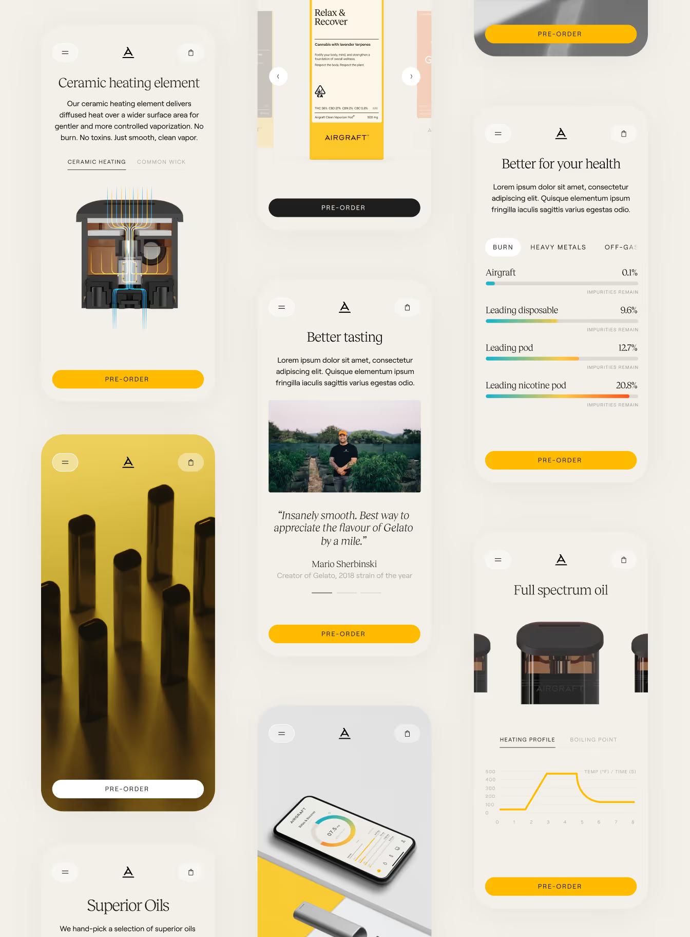 Airgraft - Mobile Screens and User Interface