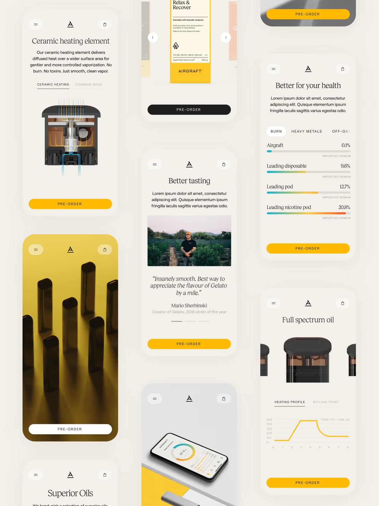 Airgraft - Mobile Screens and User Interface
