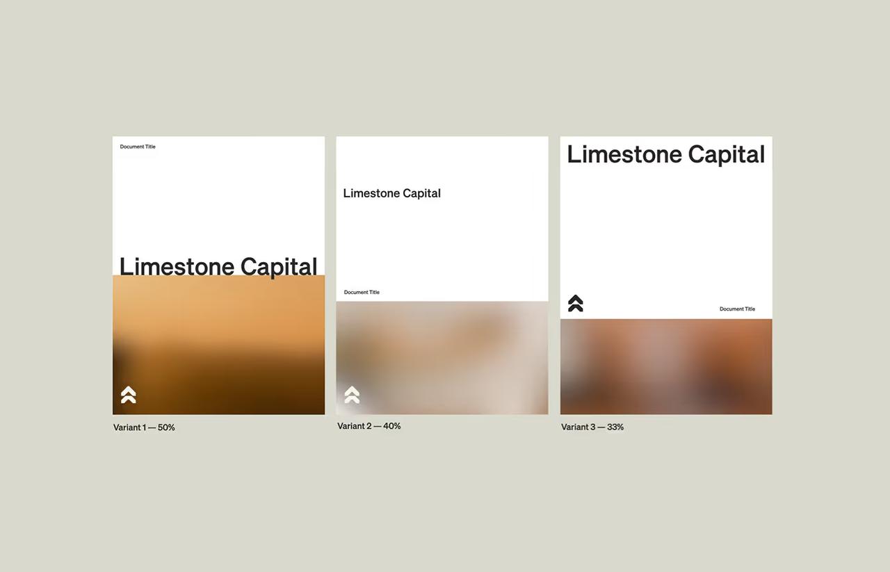 Limestone Capital digital product screens