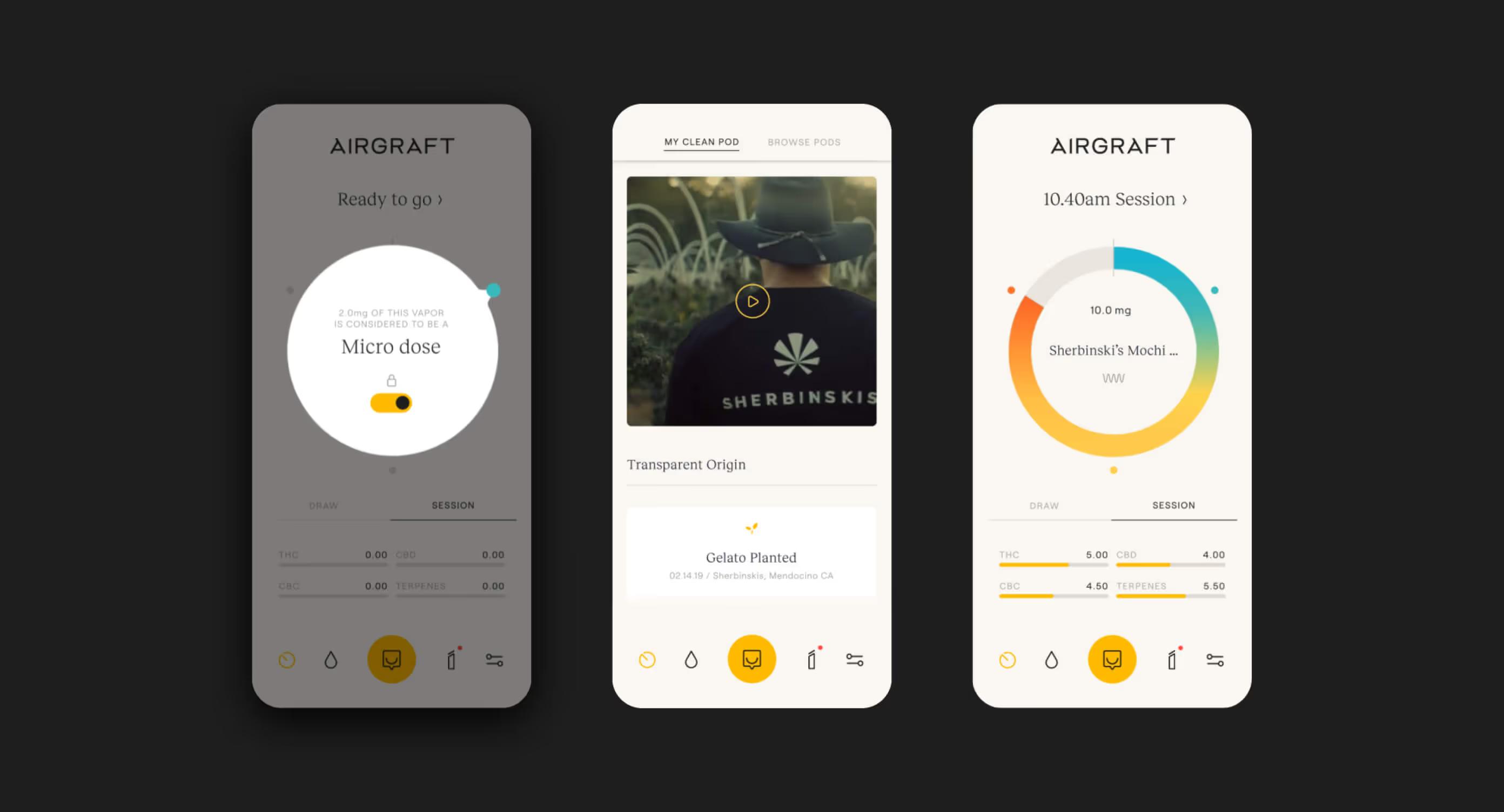 Airgraft - Motion Principle Applied To Mobile Application Interface