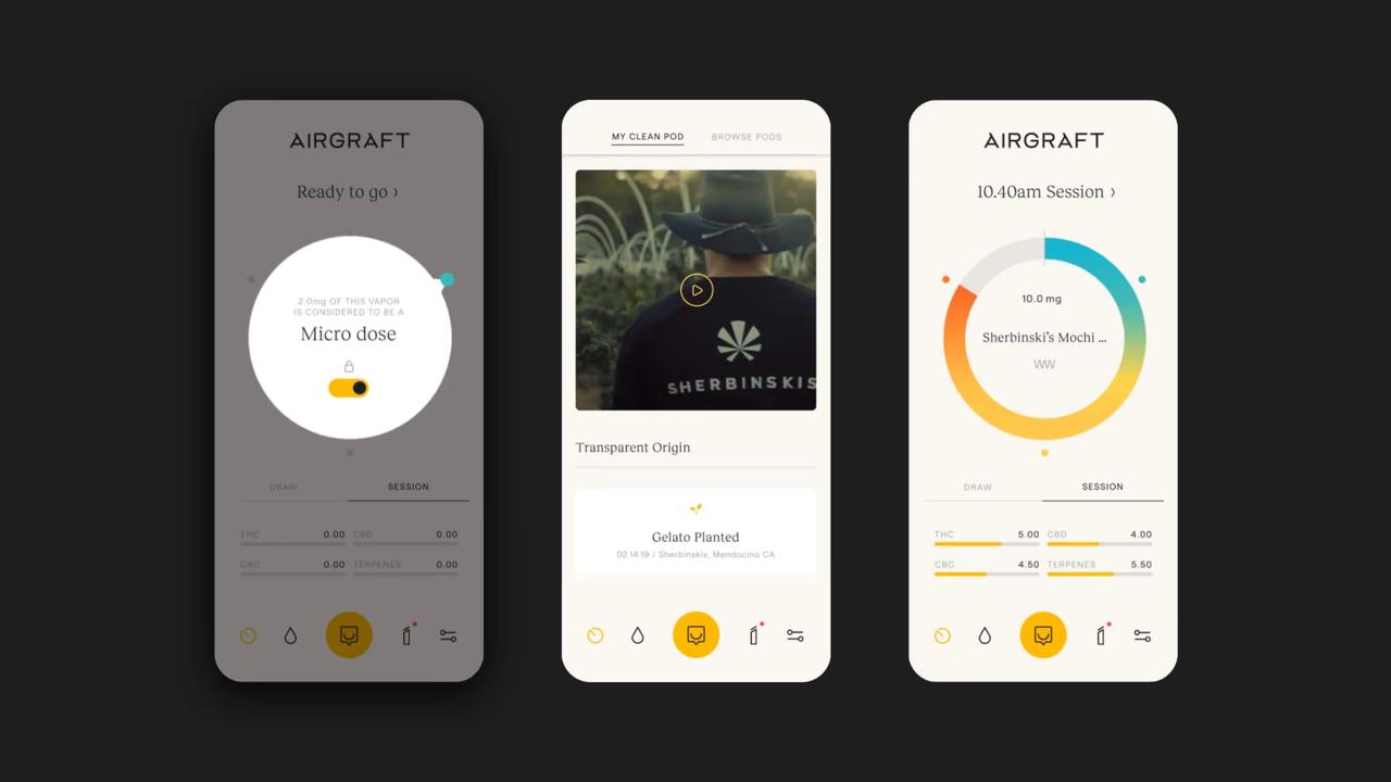Airgraft - Motion Principle Applied To Mobile Application Interface