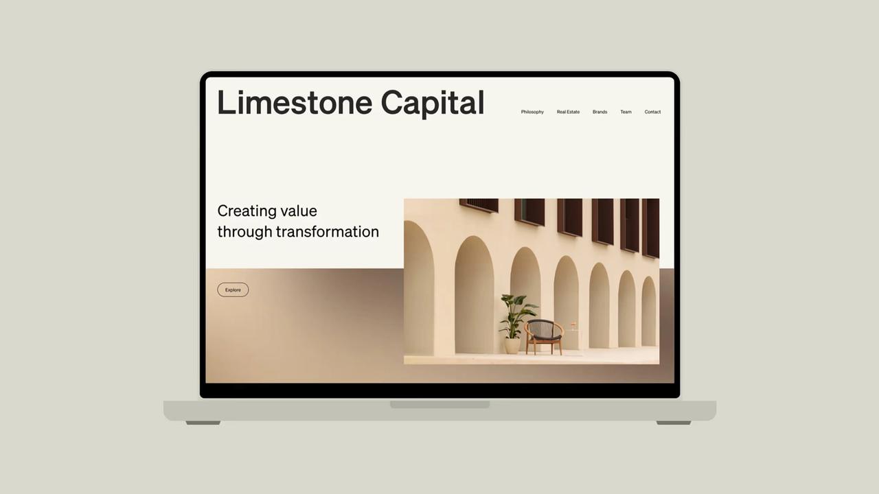 Limestone Capital Website Layout