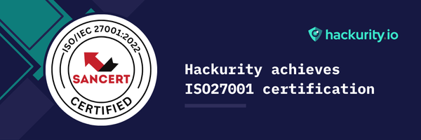Hackurity.io B.V. achieves ISO/IEC 27001: 2022 Certification
