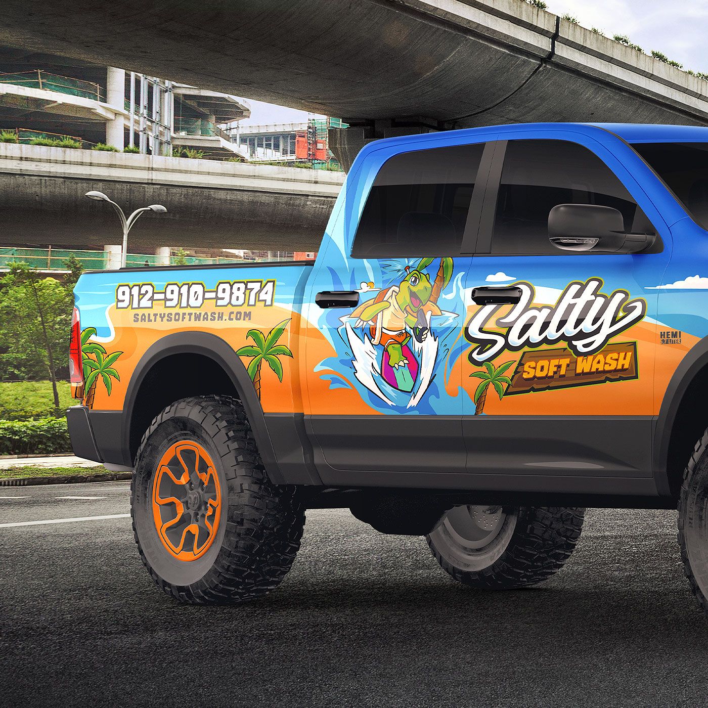 Salty Soft Wash Brand Identity