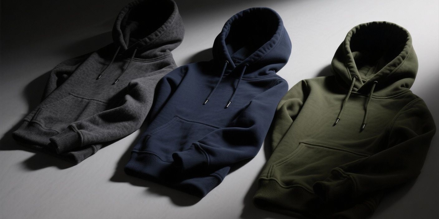 Three high durability hoodies