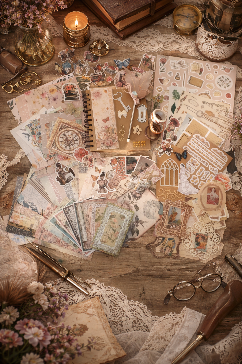 vintage scrapbooking a journaling set