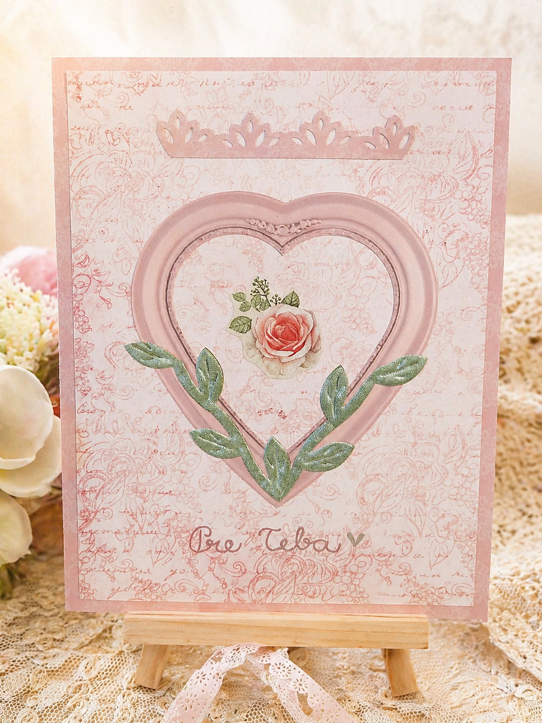 pohľadnica z lásky len pre teba handmade romatincký darček
