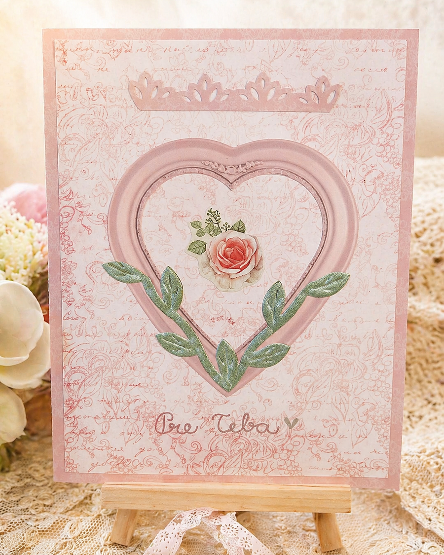 pohľadnica z lásky len pre teba handmade romatincký darček
