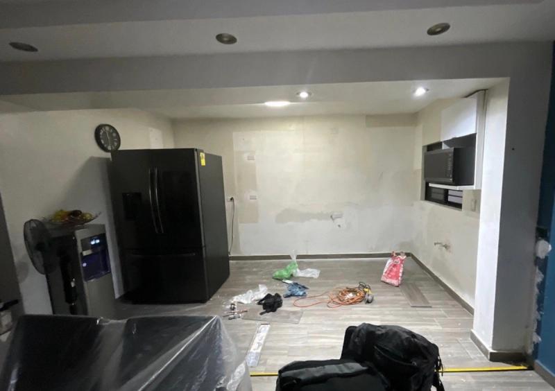 Espacio libre una vez retirada la cocina anterior