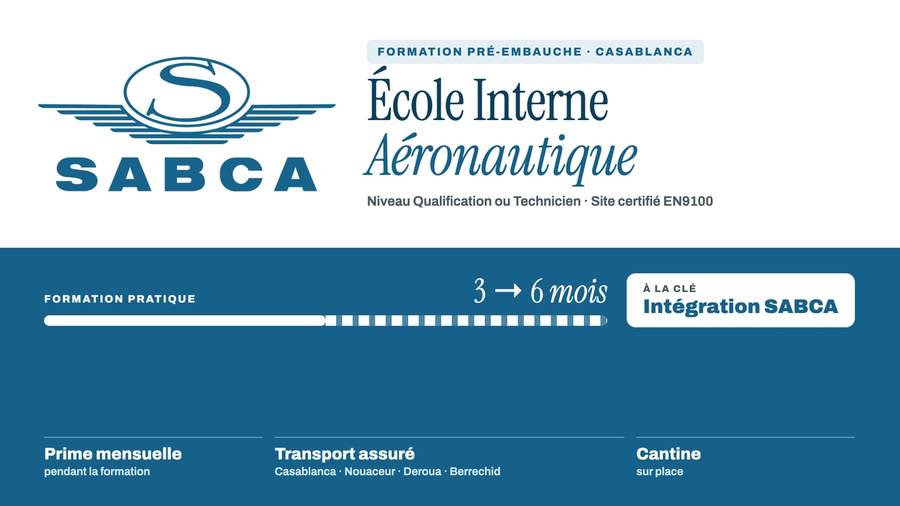 SABCA lance une formation pré-embauche dans l'aéronautique