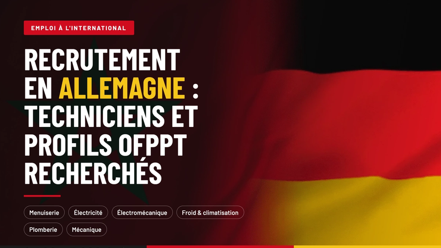 Recrutement en Allemagne : techniciens et profils OFPPT recherchés