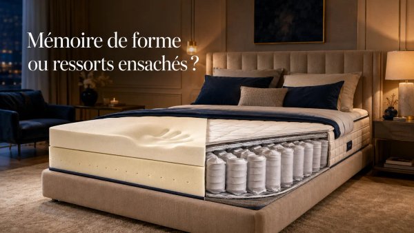 Mémoire de forme ou ressorts ensachés ?