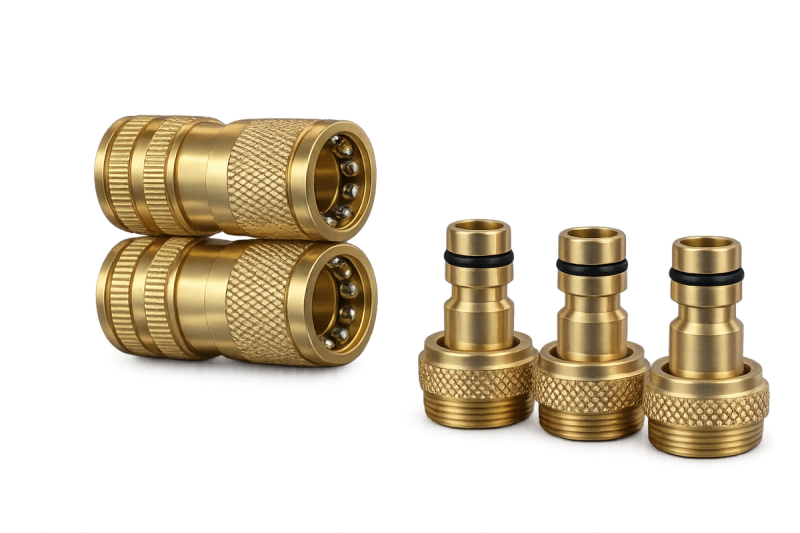 Brass hose fitting