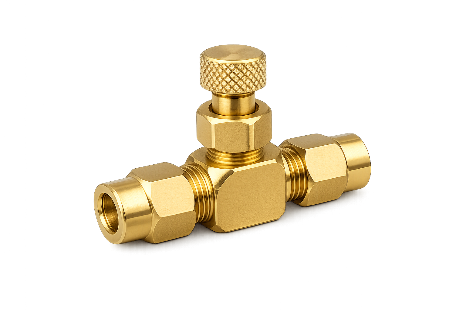 Brass Needle Valve with Compression Fittings