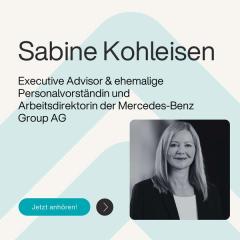 Ep. 101 – Was wirklich darüber entscheidet, ob HR am Vorstandstisch etwas bewegt - mit Sabine Kohleisen