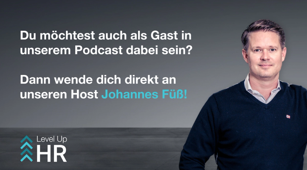 Melde dich bei Johannes Füß - Host der Level Up HR Community