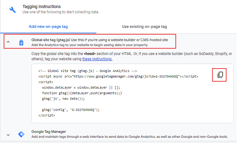 google analytic4 setup script code