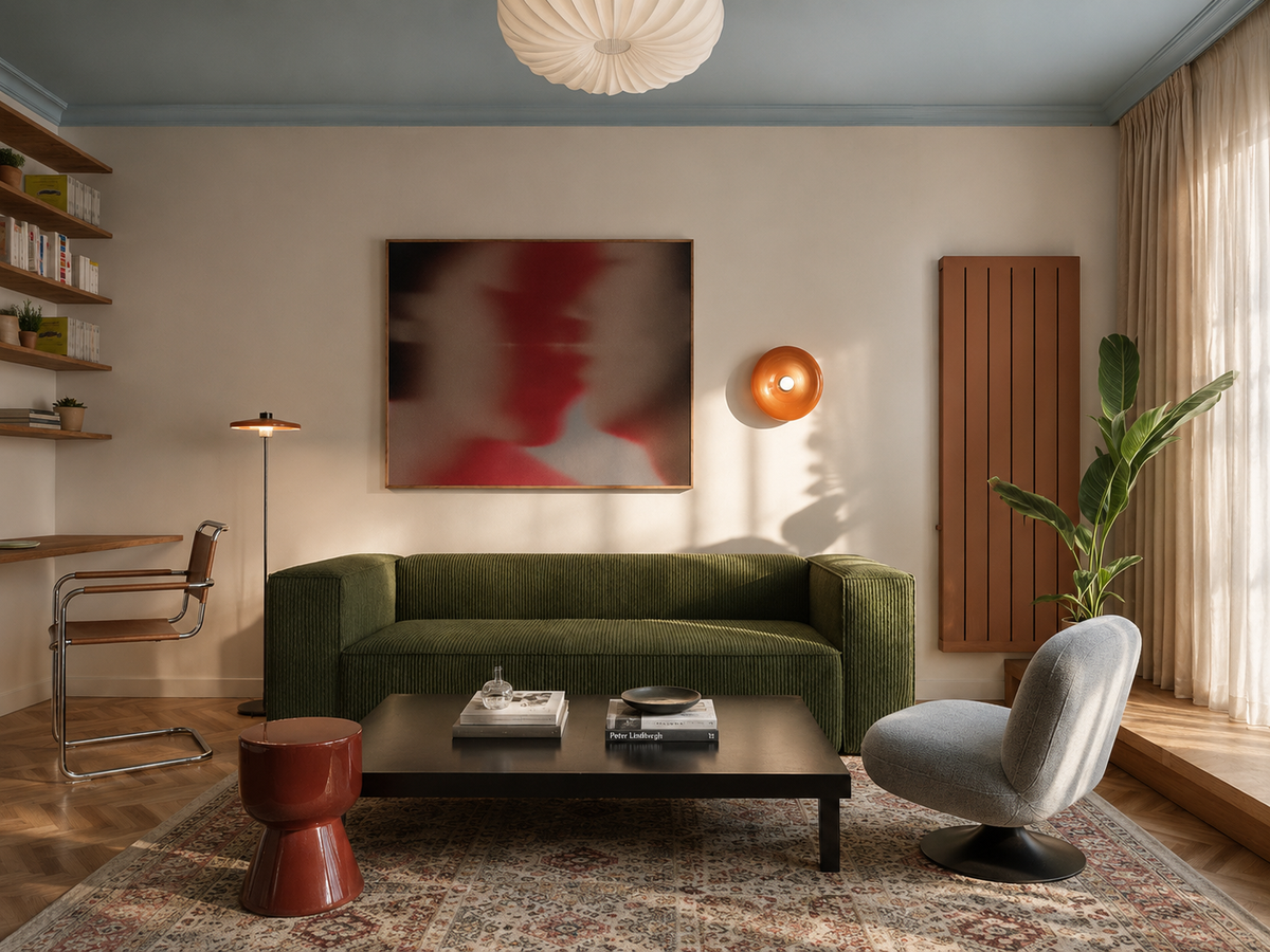 Съвременен Mid Century Интериор