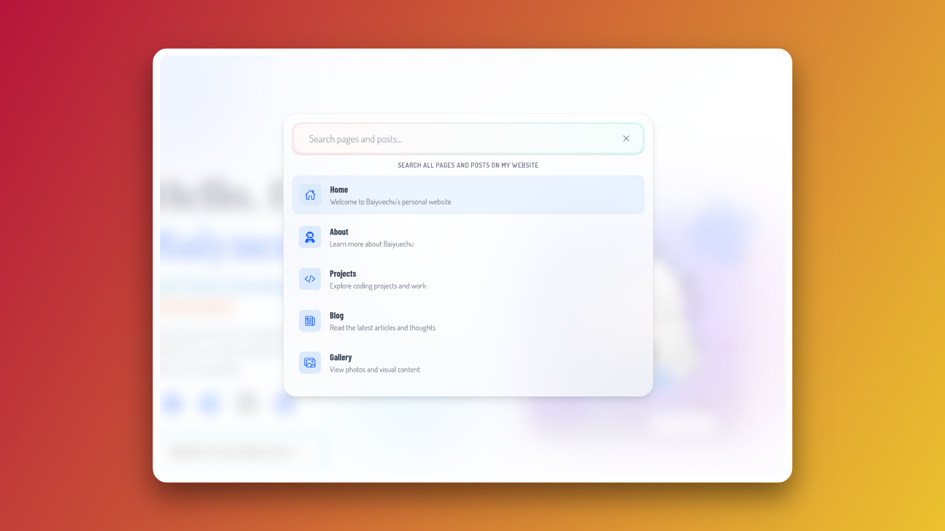 Search Bar Feature Update