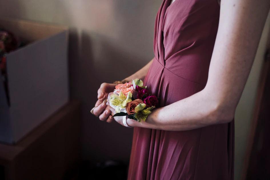 Pregnant woman planning healthy meal