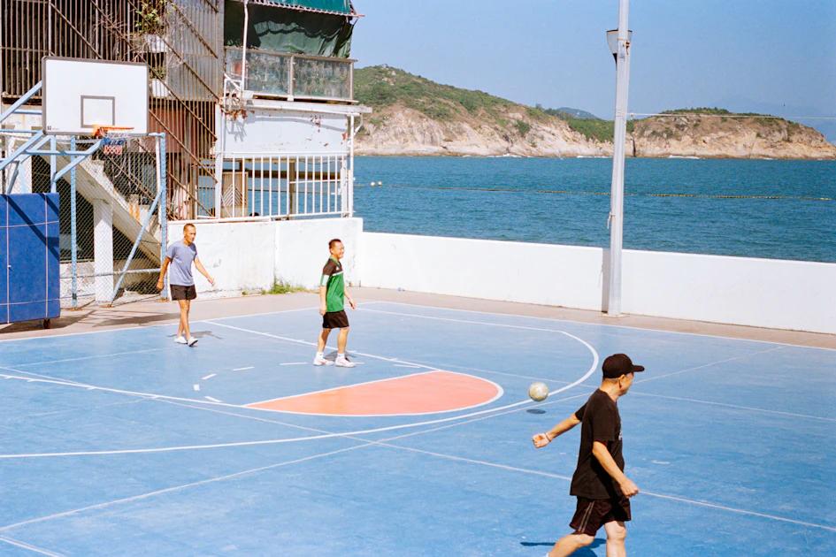 Children playing sports outdoors