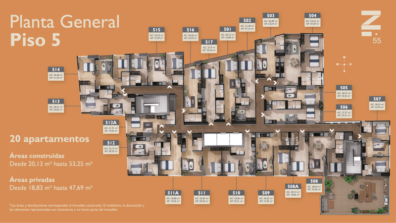 Apartamento tipo Z — Zetta 55