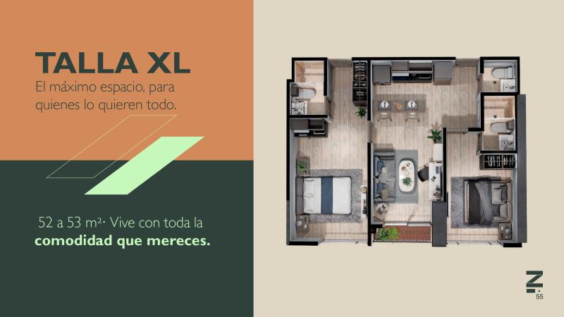 Apartamento tipo XL — Zetta 55
