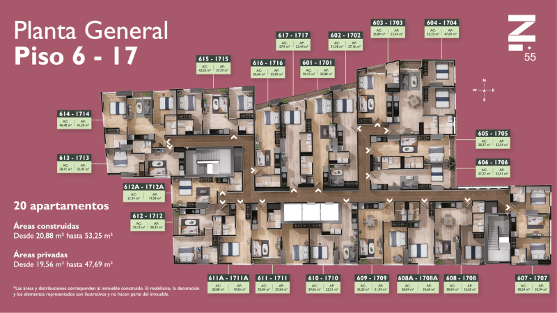 Apartamento tipo Z — Zetta 55