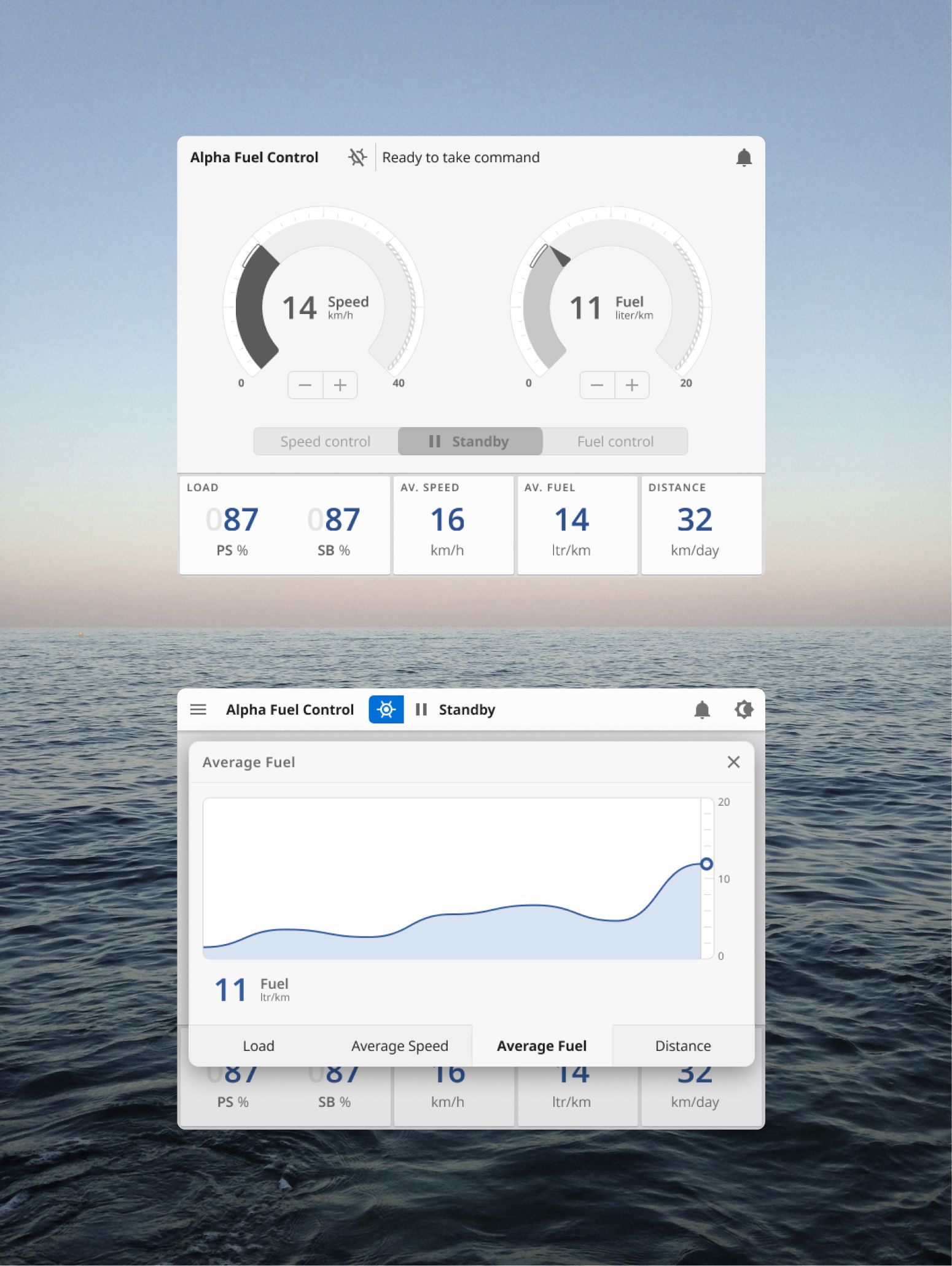 image showing a system interface for fuel control