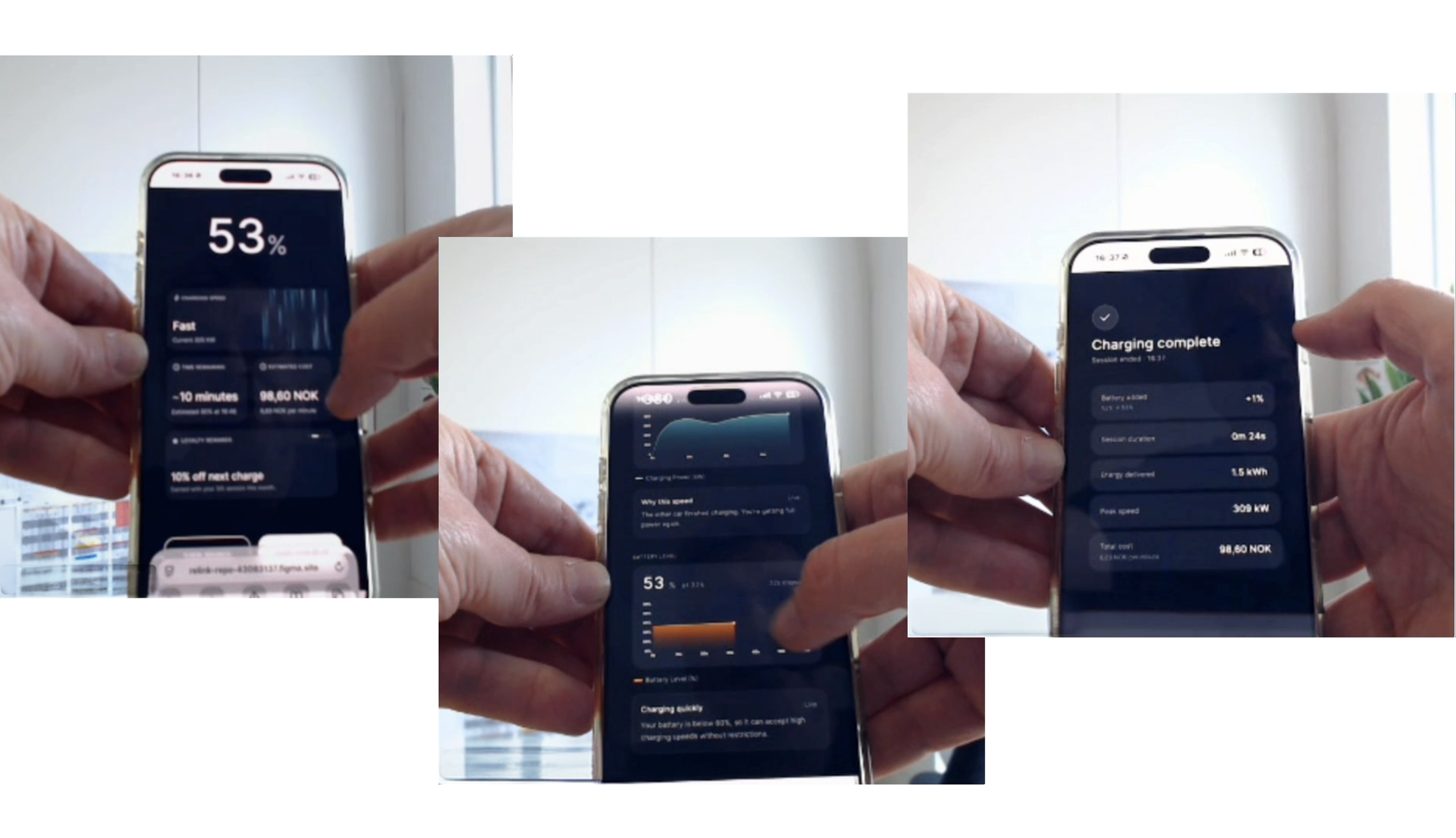 user testing using the hugging method