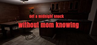 ママに隠れて夜食を食べる