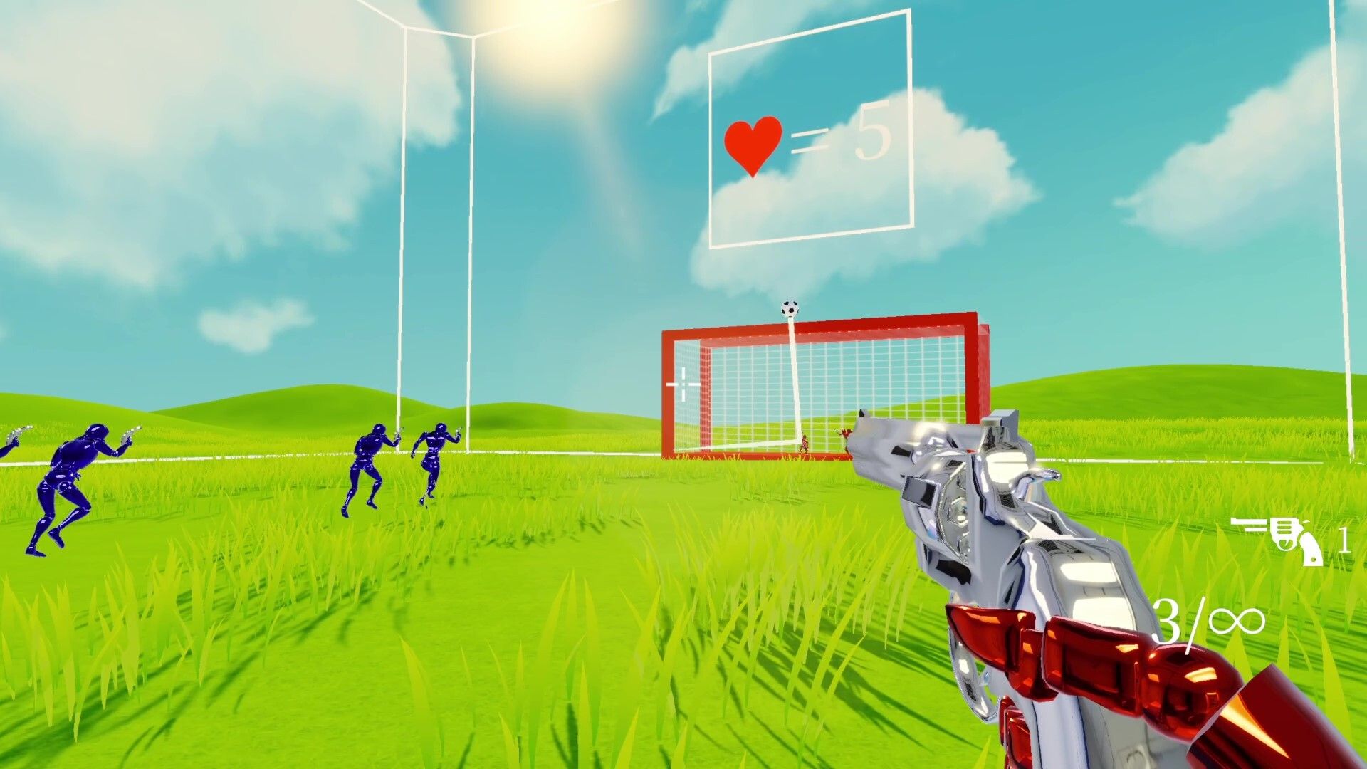 手槍サッカー スクリーンショット 1